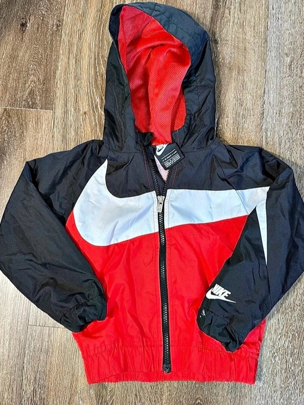 Nike Kids Colorblock Hooded Windbreaker Color Block Hooded Jacket Toddler 4T